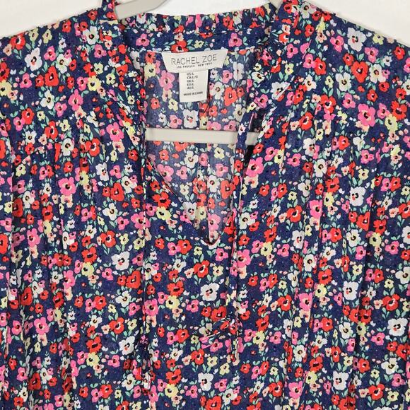 Rachel Zoe Floral Smocked Blouse. Size Large. - Picture 4 of 11